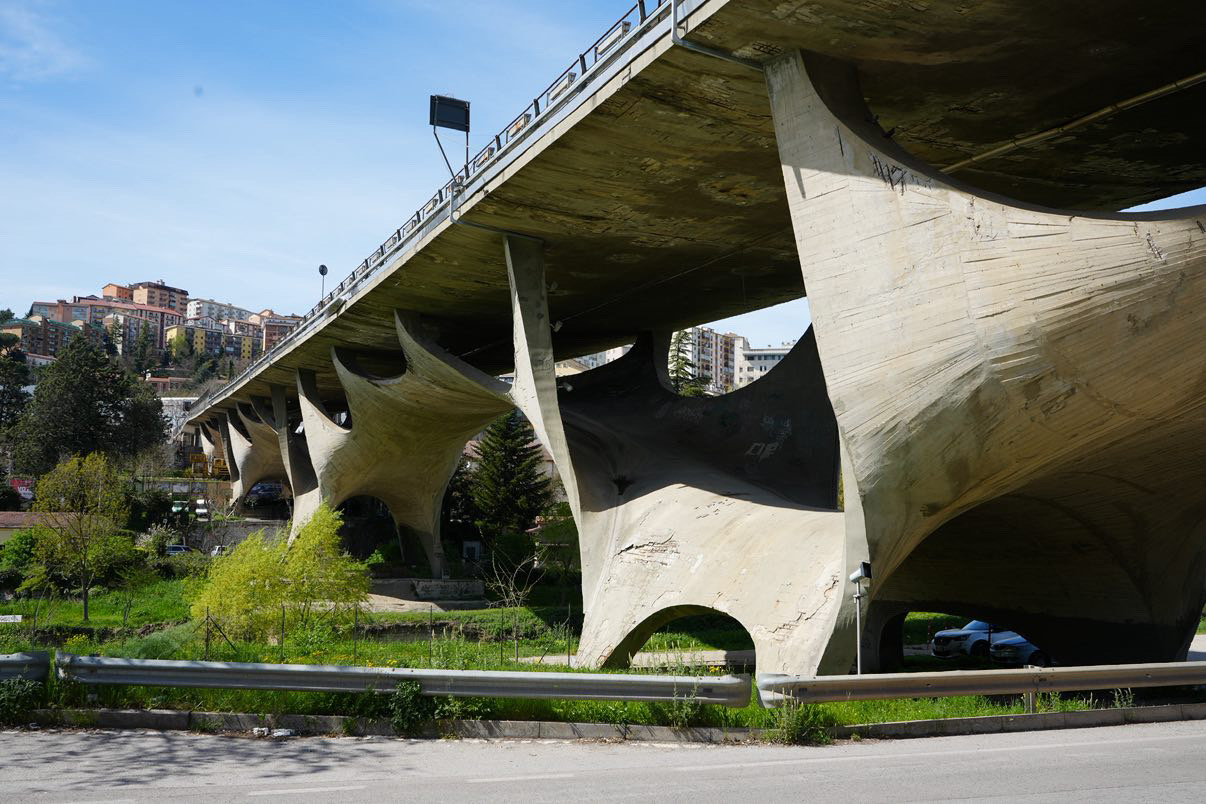 Musmeci Bridge in Potenza, Italy